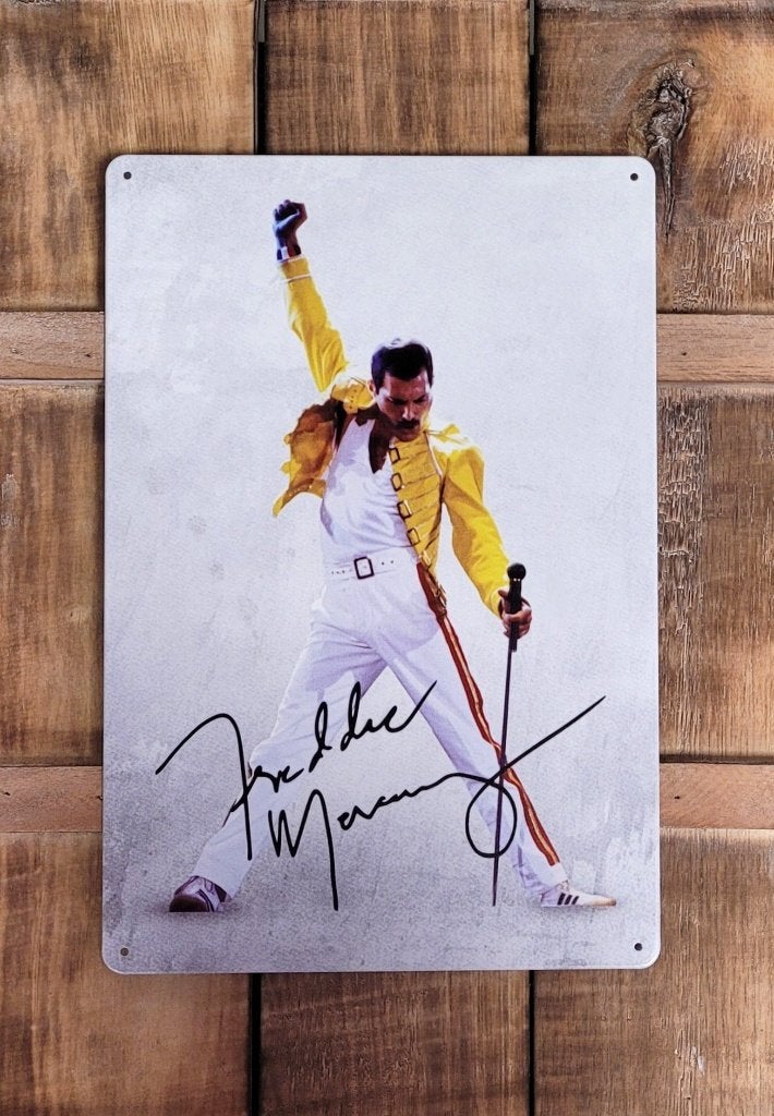 Freddie Mercury Queen reclamebord van metaal wandbord deco, Info@deconoord.nl, Deco Noord, Nieuw, Ophalen of Verzenden