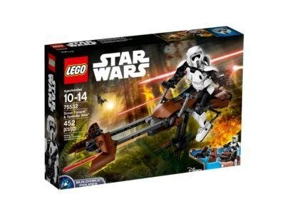 75532 Scout Trooper & Speeder Bike, Star Wars, Lego, Nieuw, Ophalen of Verzenden
