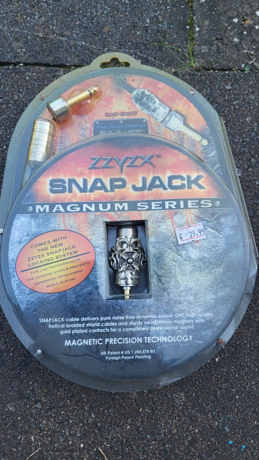 Zzyzx Snap Jack Magnum Series Iron Cross audio kabel, Ophalen of Verzenden, Nieuw, Apparatuur