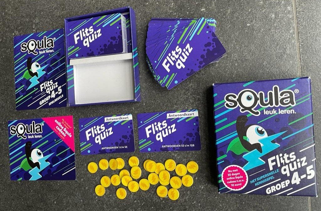Squla kaartspel, Een of twee spelers, Ophalen of Verzenden, Zo goed als nieuw, Squla