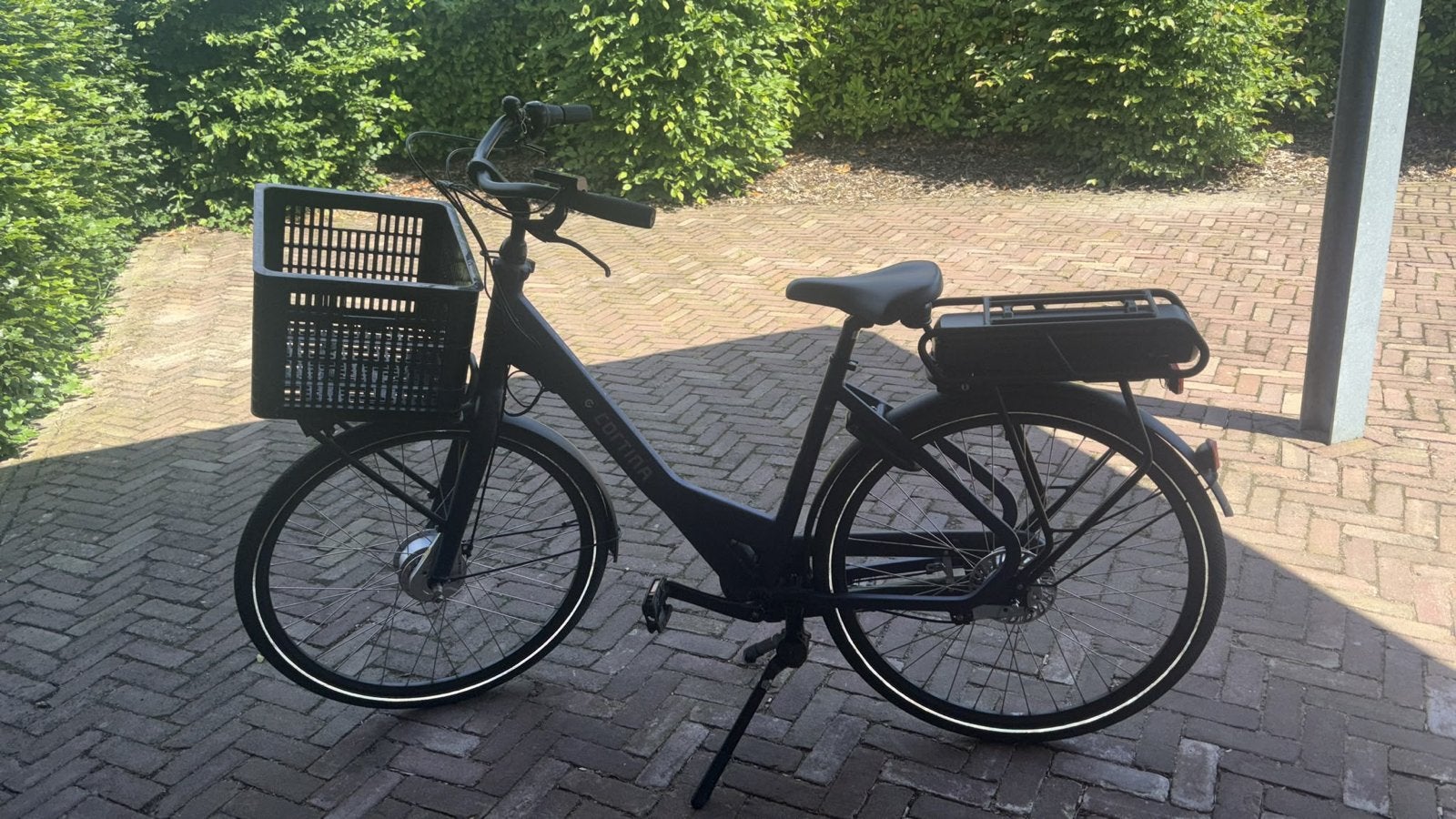 E-bike Cortina E-common Family, 600Wh Bafang, Nieuwstaat, Ophalen, Zo goed als nieuw, 50 km per accu of meer, Cortina