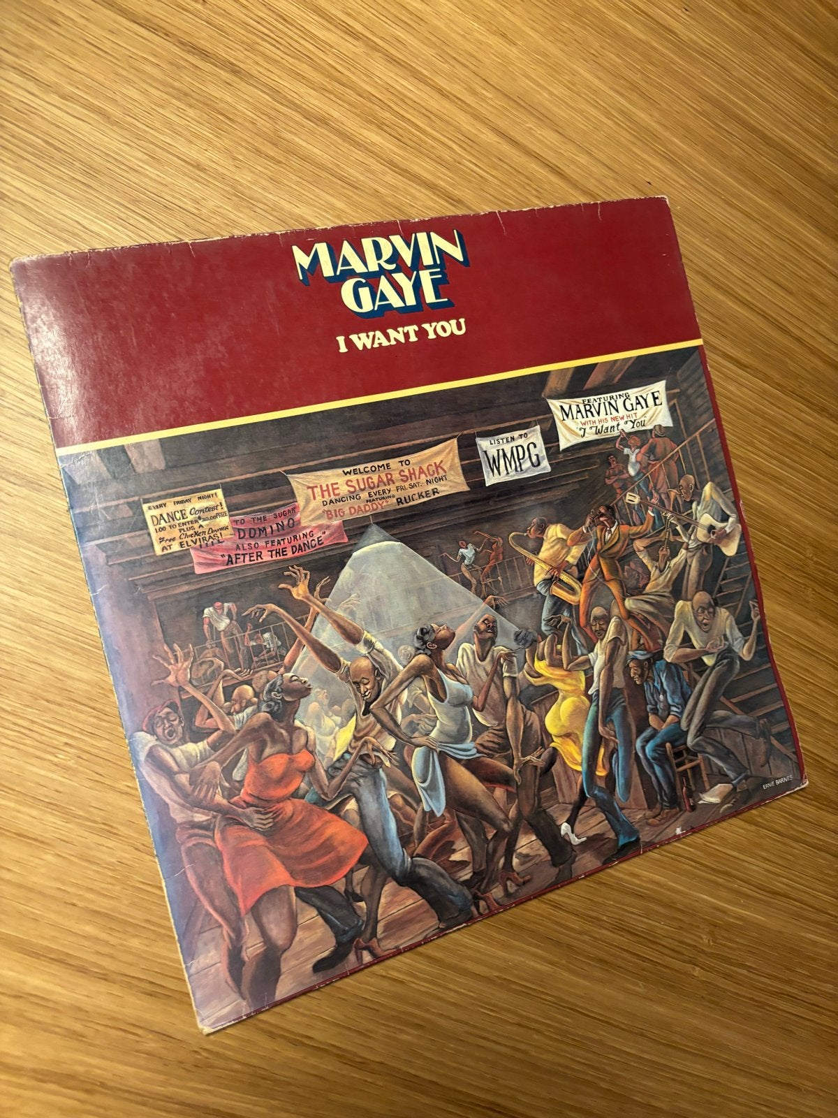 Marvin Gaye - I Want You LP (1976 Duitse persing), Cd's en Dvd's, LP, Gebruikt, Originele persing, Ophalen of Verzenden