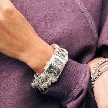 Budha to budha armband chain XL ( 23 cm), Ophalen, Zo goed als nieuw, Zilver, Zilver