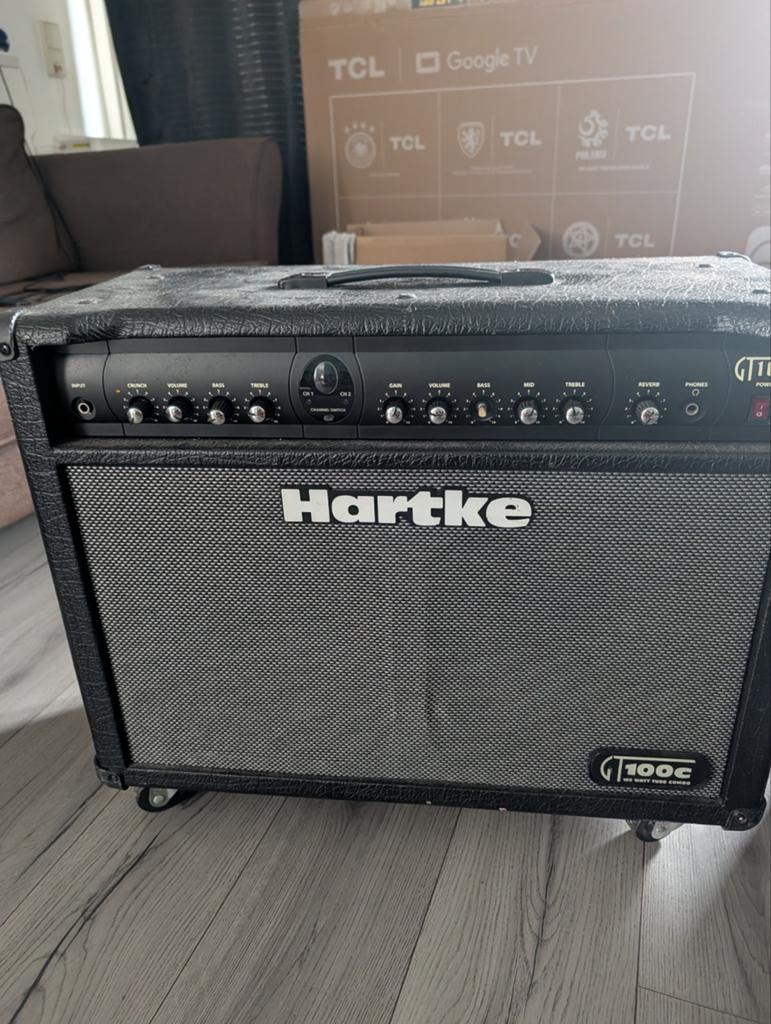 Hartke GT100C 100 Watt Gitaarversterker Combo, Ophalen of Verzenden, Gebruikt, 100 watt of meer