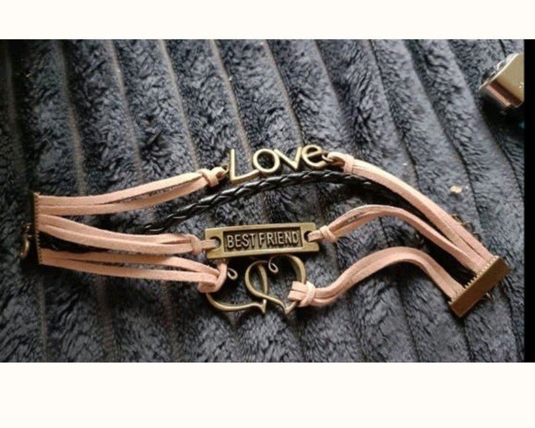 armbanden leer verschillende kleuren en bedels, Overige kleuren, Verzenden, Nieuw, Leer