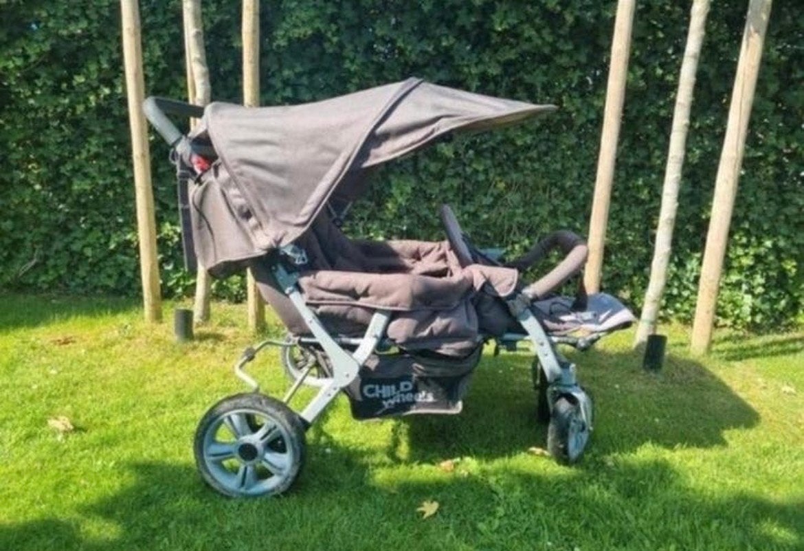 Child Wheels drieling - Ideaal voor drie kinderen, Gebruikt, Duowagen, Ophalen, Kinderwagen