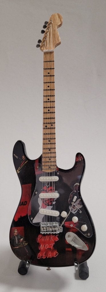 Billie Joe Armstrong Green Day mini gitaar 25cm guitar deco, Info@deconoord.nl, Deco Noord, Nieuw, Ophalen of Verzenden