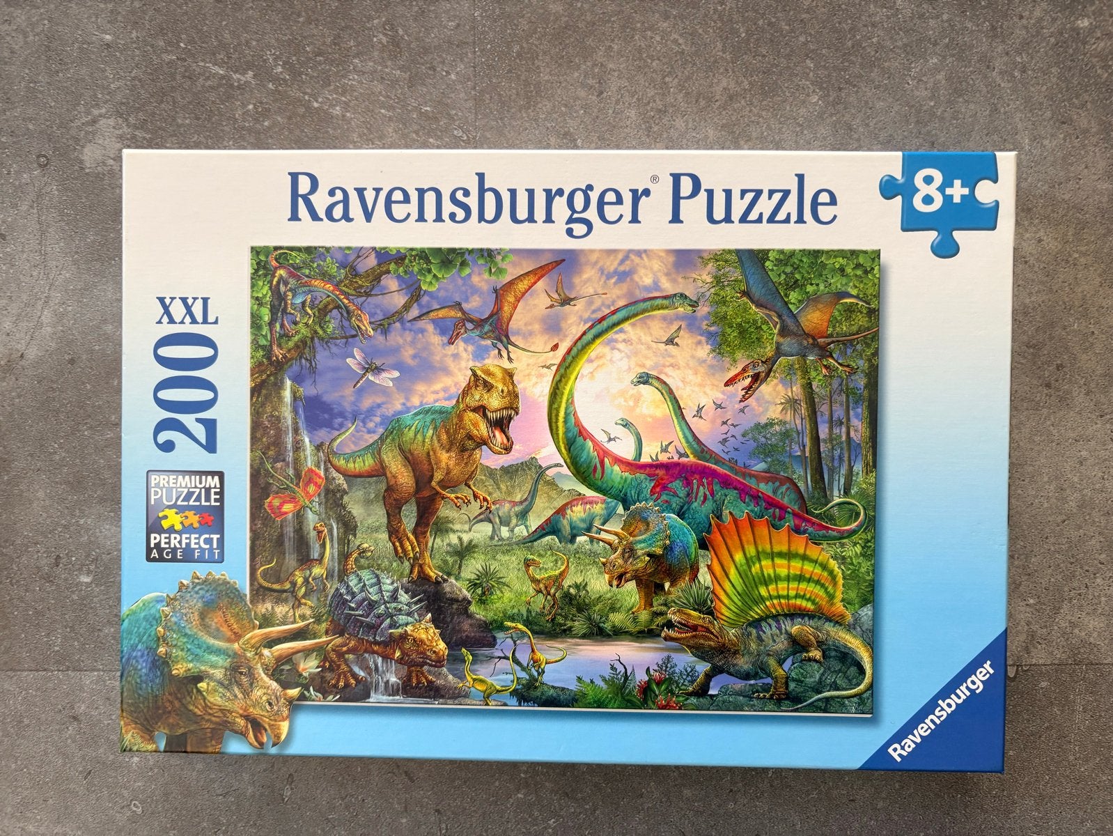 Ravensburger XXL Dinosaurus Puzzel 200 stukjes 8+, Ophalen of Verzenden, Meer dan 50 stukjes, Zo goed als nieuw, 6 jaar of ouder