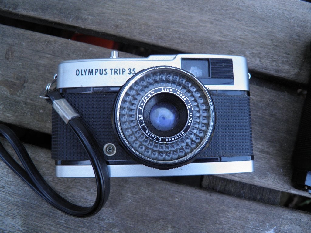 Olympus trip 35 met flitser, werkend, Ophalen of Verzenden, Zo goed als nieuw, Compact, Olympus