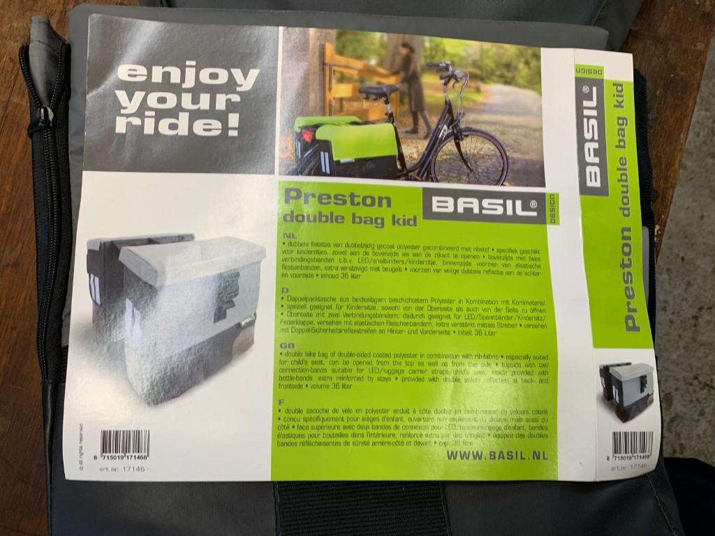 Fietstas, Ophalen, Zo goed als nieuw, Basil  zwart
