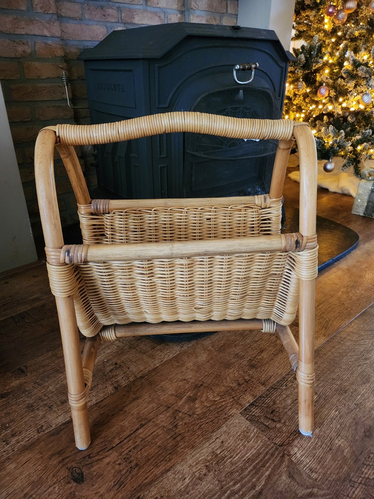 vintage krantenbak / lectuurbak, Huis en Inrichting, Woonaccessoires | Krantenbakken en Lectuurbakken, Ophalen, Vintage, Zo goed als nieuw