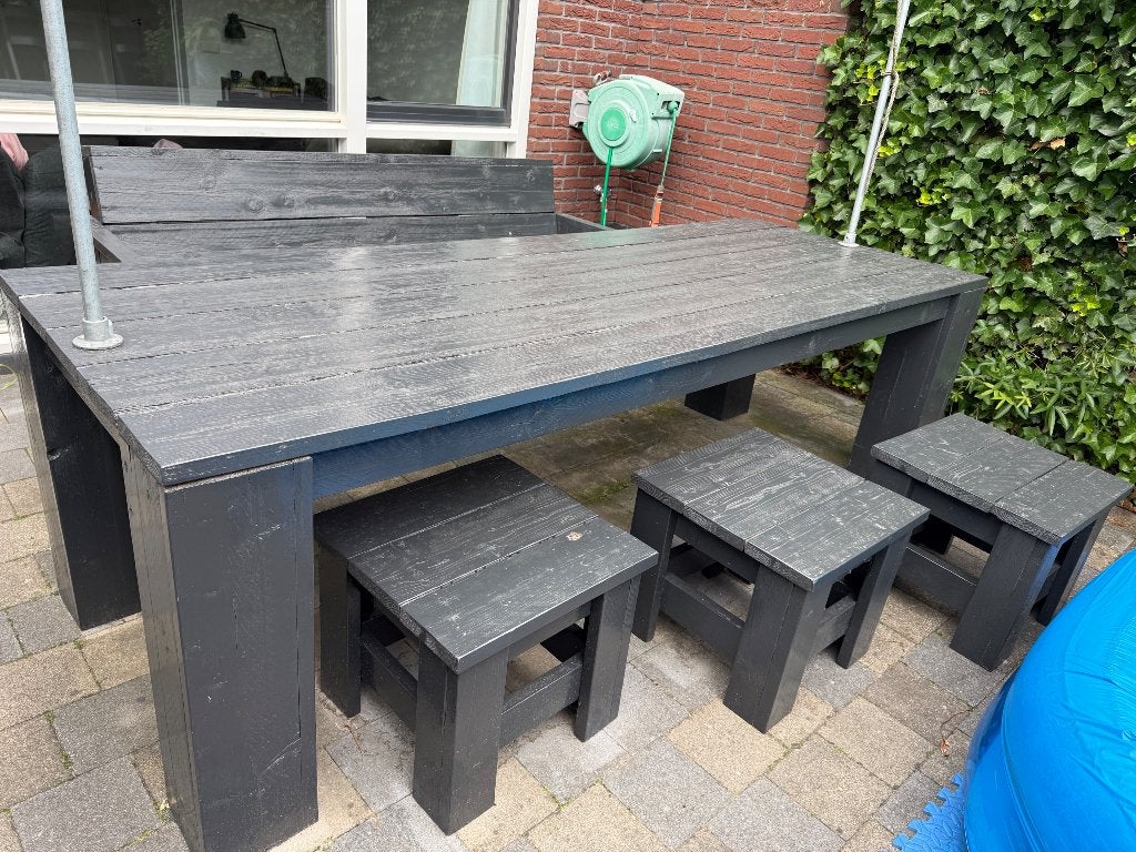 steigerhouten tuinset, Ophalen, Gebruikt, Steigerhout, Tuinset