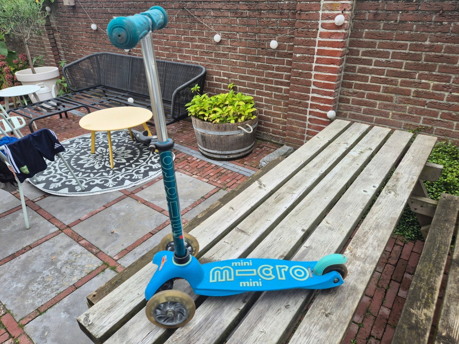 Mini Micro step met lichtgevende wieltjes, Ophalen of Verzenden, Gebruikt, Gewone step, Mini Micro