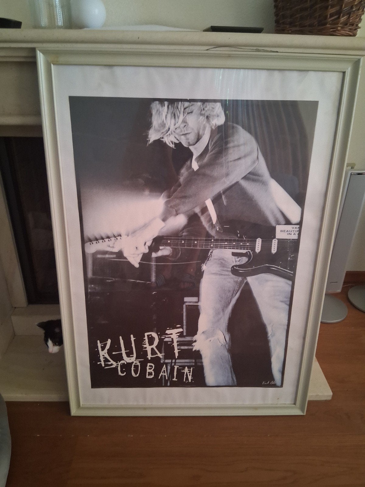 Kurt Cobain Poster - Ingelijst, Ophalen, Gebruikt, Foto of Poster, 75 – 100