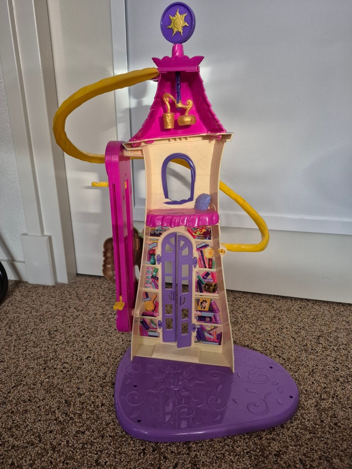 Disney Rapunzel Toren Speelset met Pop en Accessoires, Ophalen of Verzenden, Gebruikt, Overige typen
