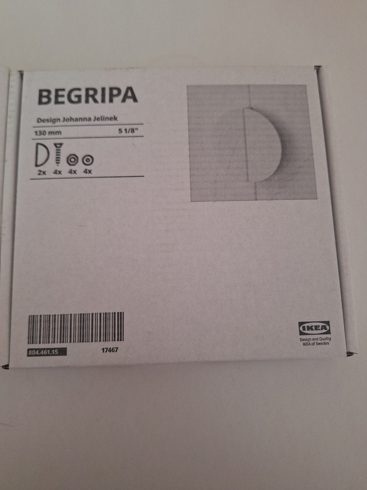 IKEA BEGRIPA handgreep, 130 mm, Johanna Jelinek design, Huis en Inrichting, Ophalen of Verzenden