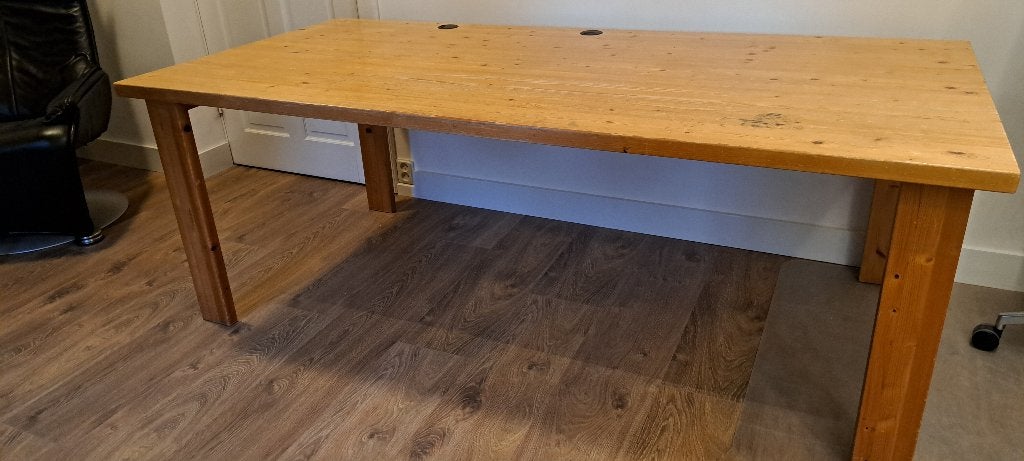 Groot bureaublad of tafel  ca 2m x 1m (Lundia), Ophalen, Gebruikt, 200 cm of meer, 200 cm of meer