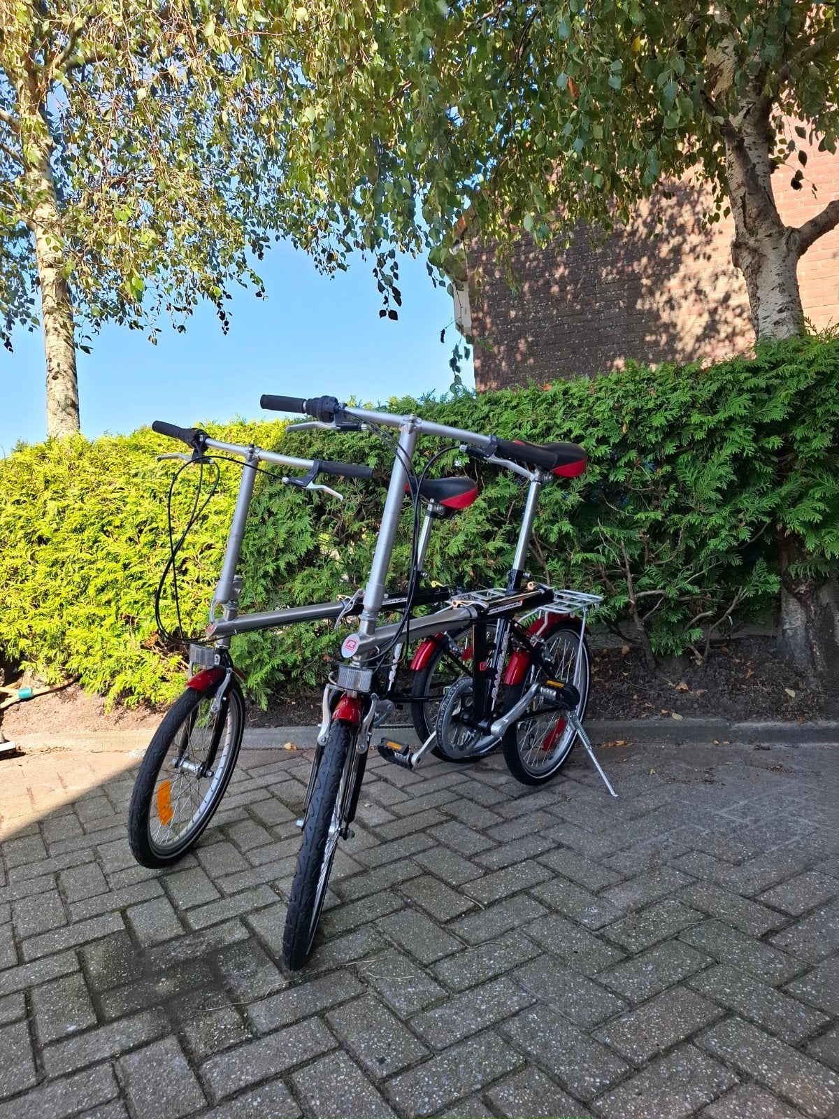 Set van 2 Rambler Stretch Vouwfietsen / Bootfietsen, Fietsen en Brommers, Fietsen | Vouwfietsen, 20 inch of meer, Velgrem, Versnellingen