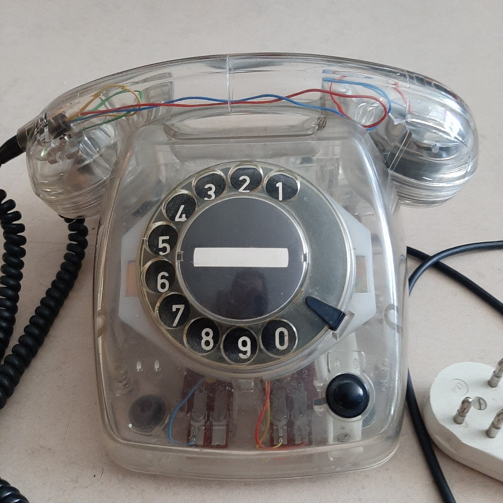 Vintage PTT Telefoon T65 Delft KS - Transparant, Ophalen
