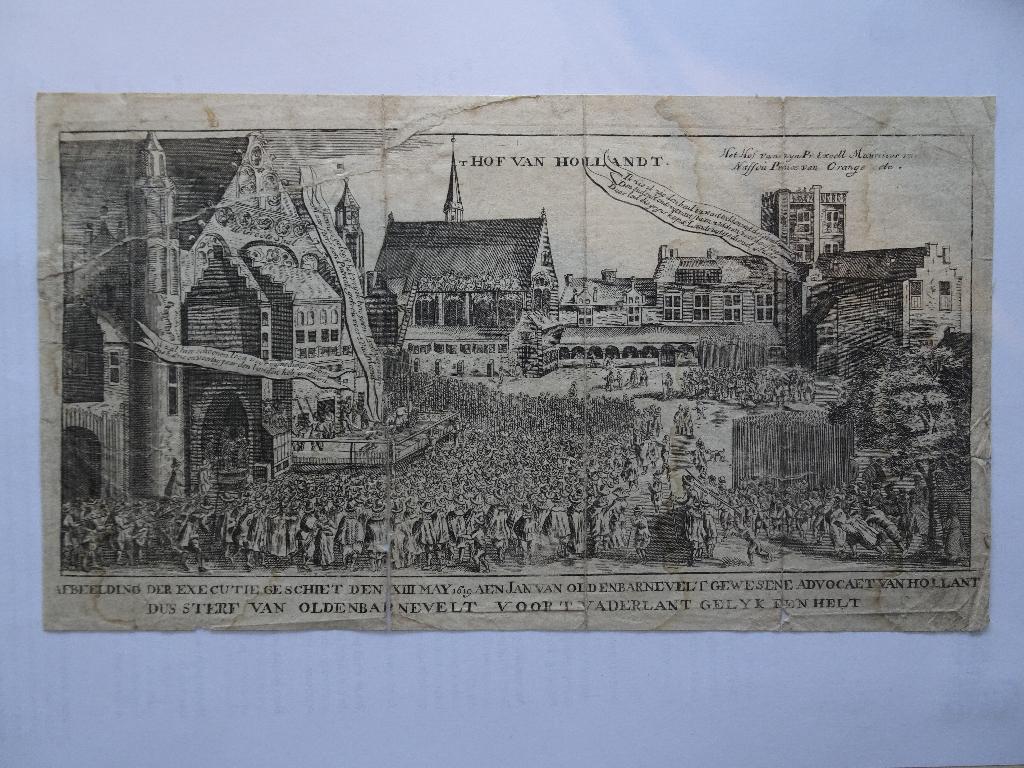 Ets Joh van Oldenbarneveld sterft vaderland J. Luyken 1730, Dagelijks leven, Origineel, 1700 - 1799, Verzenden