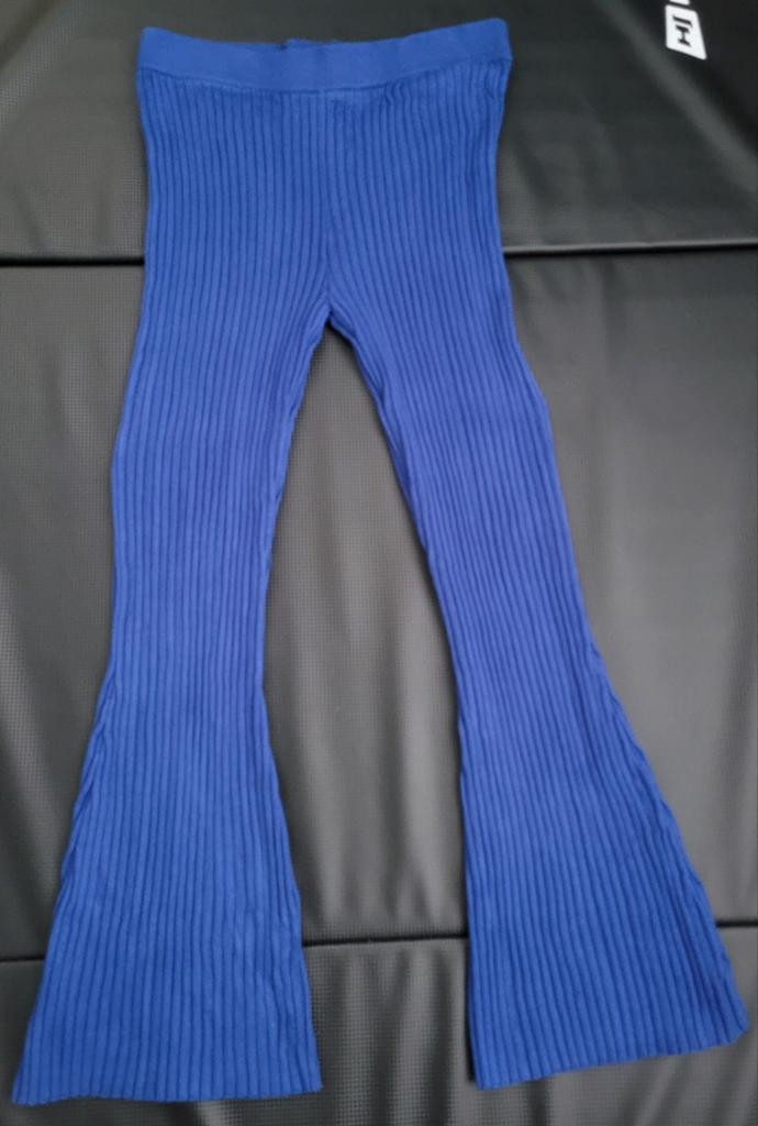 ZGN! Katy Perry flared rib broek blauw, maat 40, Maat 38/40 (M), Blauw, Ophalen of Verzenden, Zo goed als nieuw