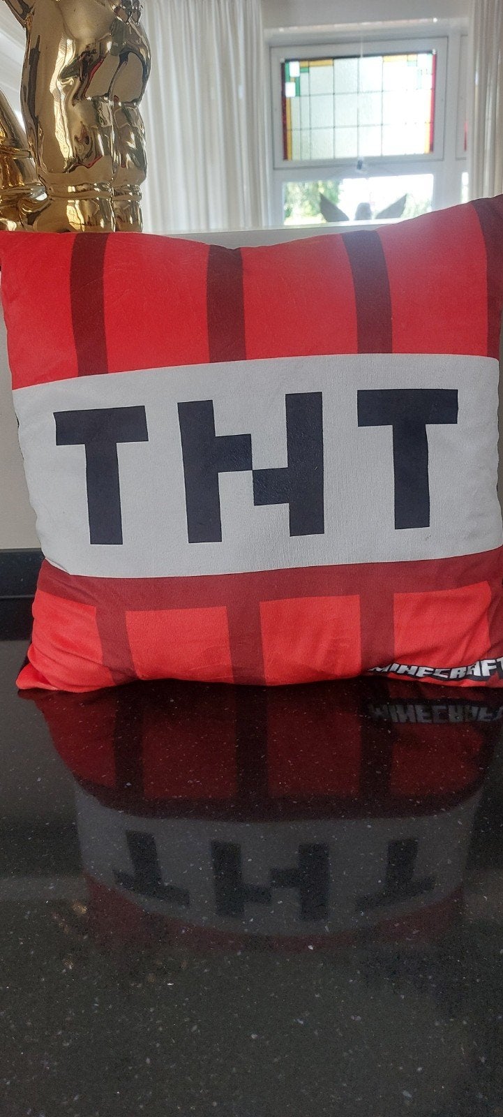 Minecraft TNT Kussen - Perfect voor de Echte Fan!, Ophalen of Verzenden, Zo goed als nieuw, Jongen of Meisje