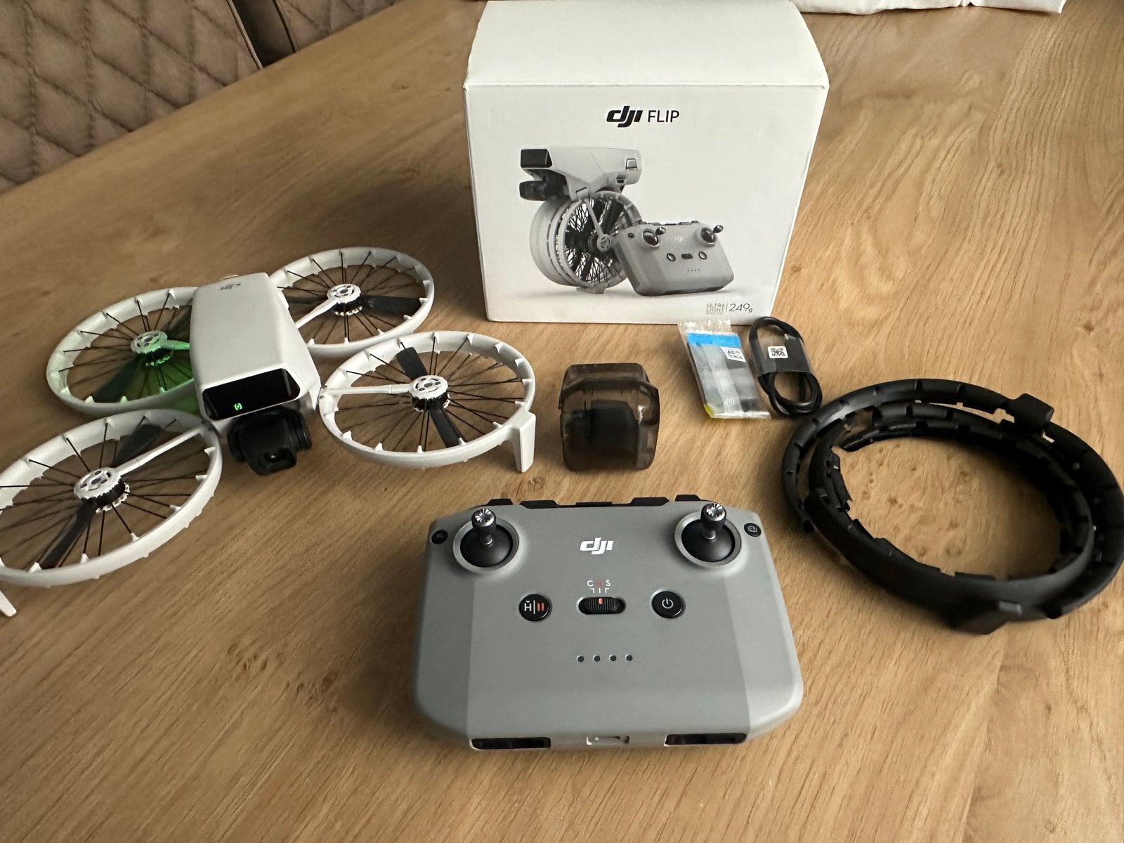 DJI Flip Drone met Propellerbescherming - Nieuwstaat, Cameradrone, Nieuw, Ophalen of Verzenden, DJI