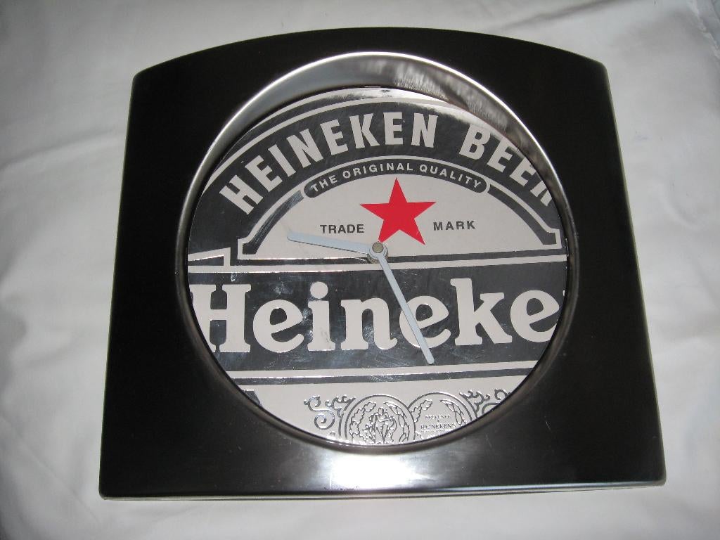 Heineken klok, Ophalen of Verzenden, Zo goed als nieuw, Overige typen, Heineken