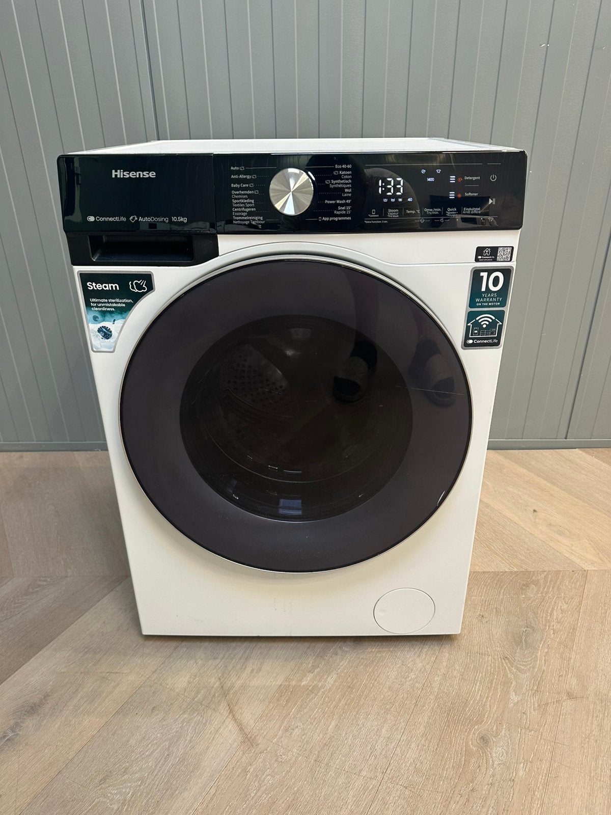 Hisense 10,5 KG wasmaschine A+++ incl Garantie&Bezorging, Ophalen, Hisense, 1200 tot 1600 toeren, Hisense