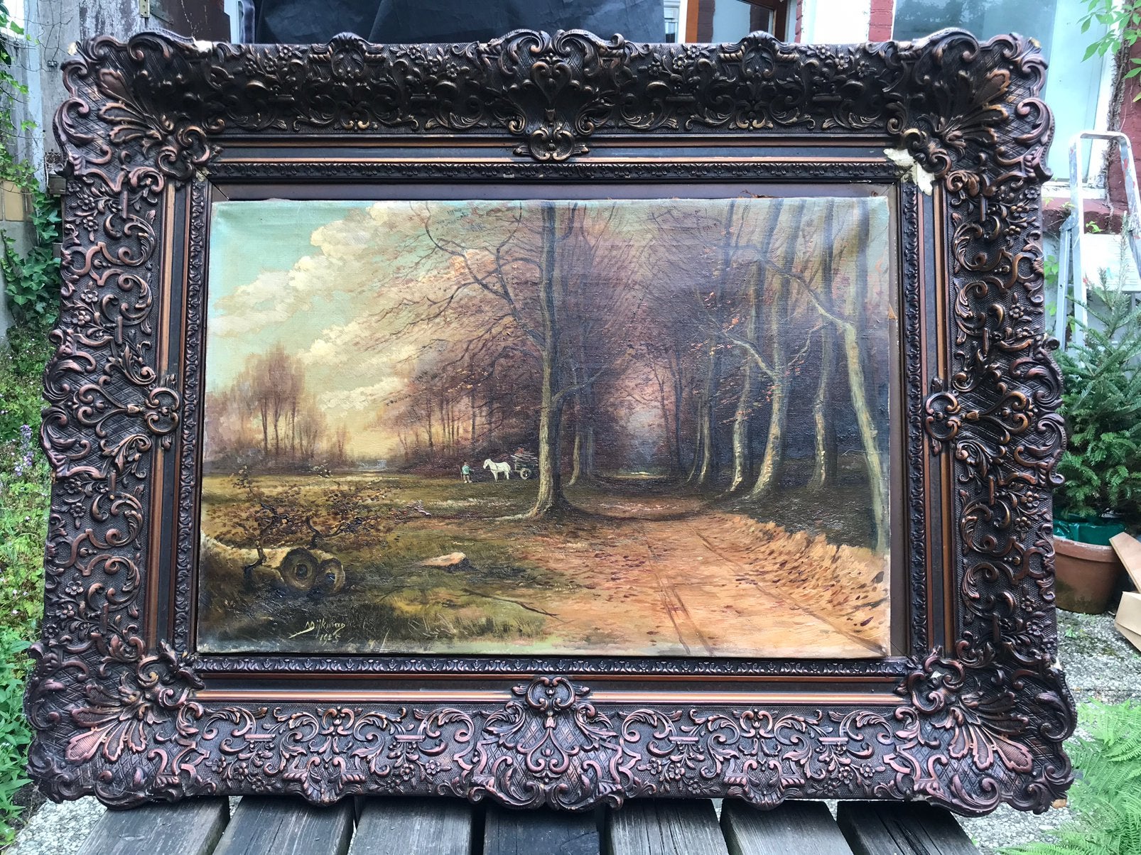 Olieverfschilderij ‘Kleine Meester’ C. H. Dijkman, Ophalen