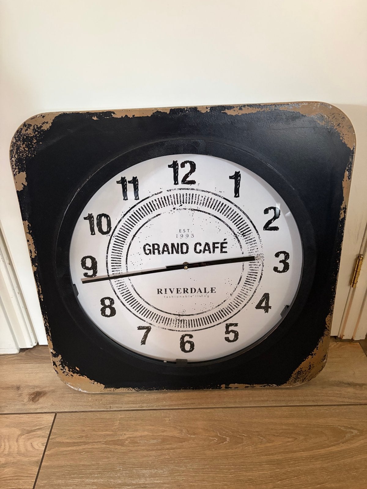 Grote vintage wandklok van Riverdale, Ophalen, Wandklok, Vintage, Analoog