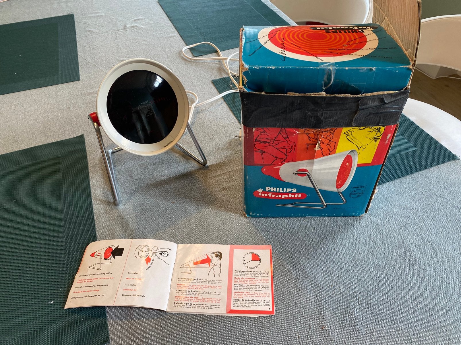 PHILPS Infraphil retro warmtelamp, Verzamelen, Ophalen, Huis en Inrichting