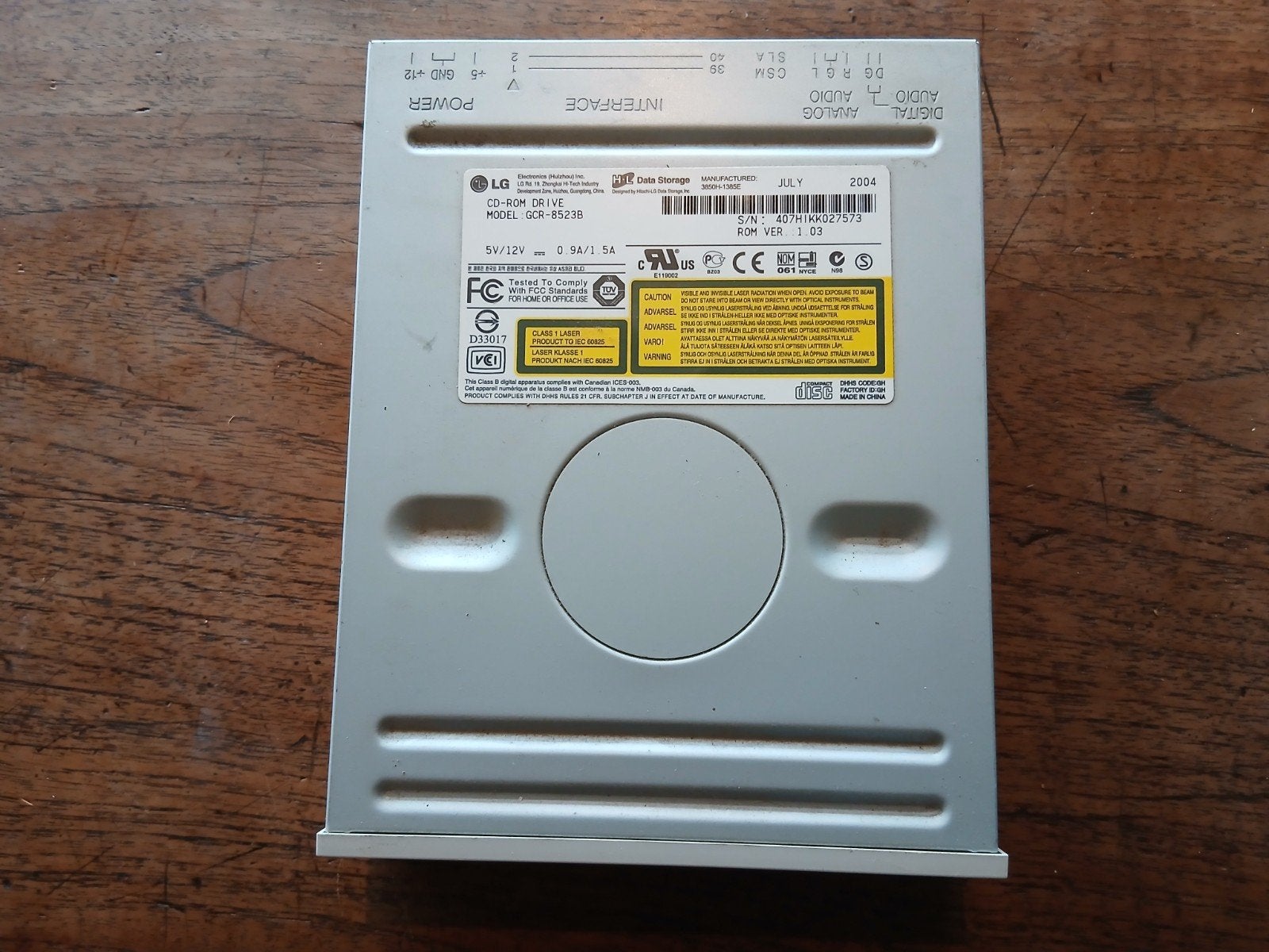 LG CD-ROM Drive GCR-8523B - 52X MAX 2004, Intern, Gebruikt, Onbekend, LG