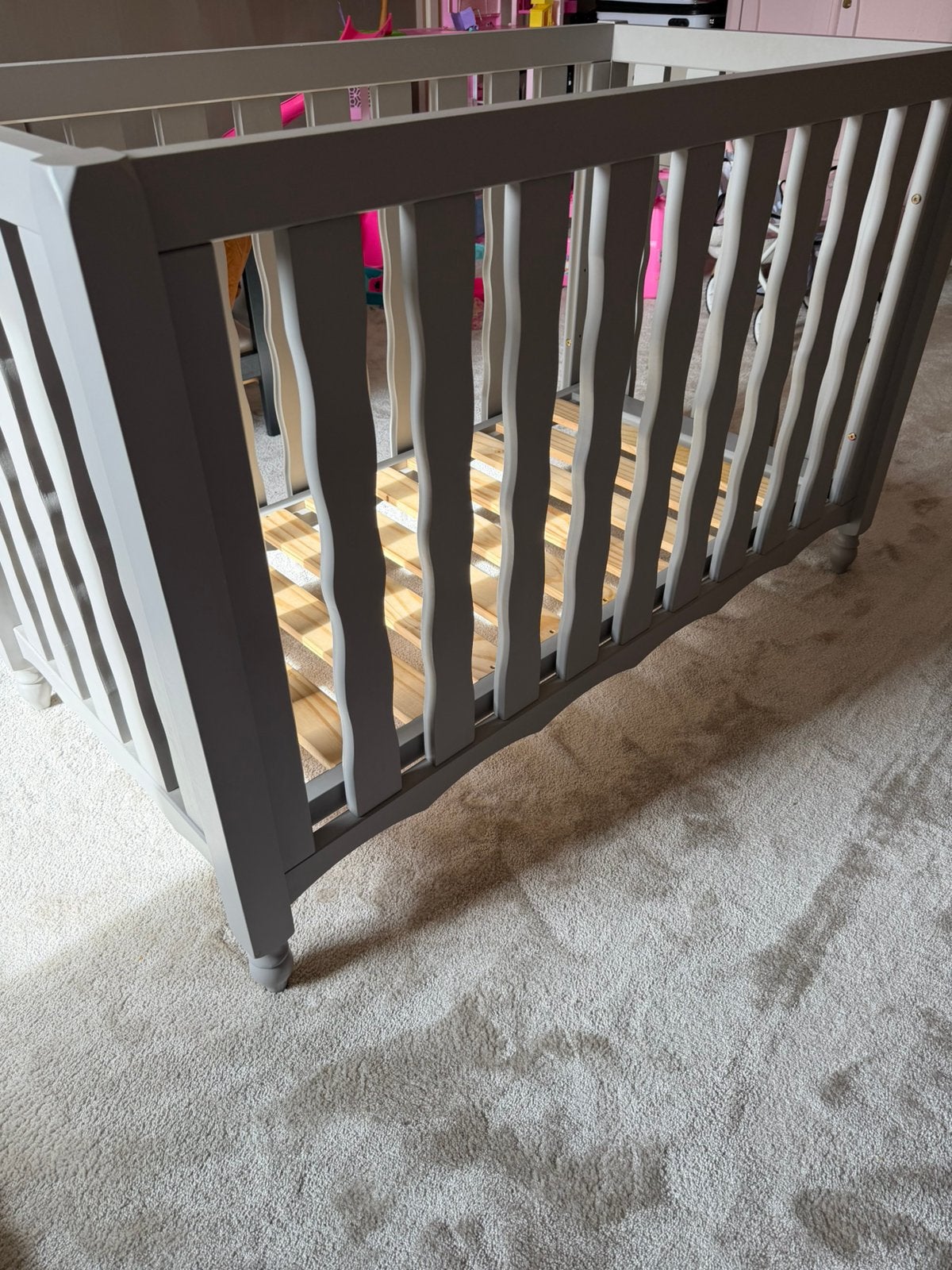 Coming kids ledikant en commode kleur grey, Ophalen, Zo goed als nieuw, Ledikant
