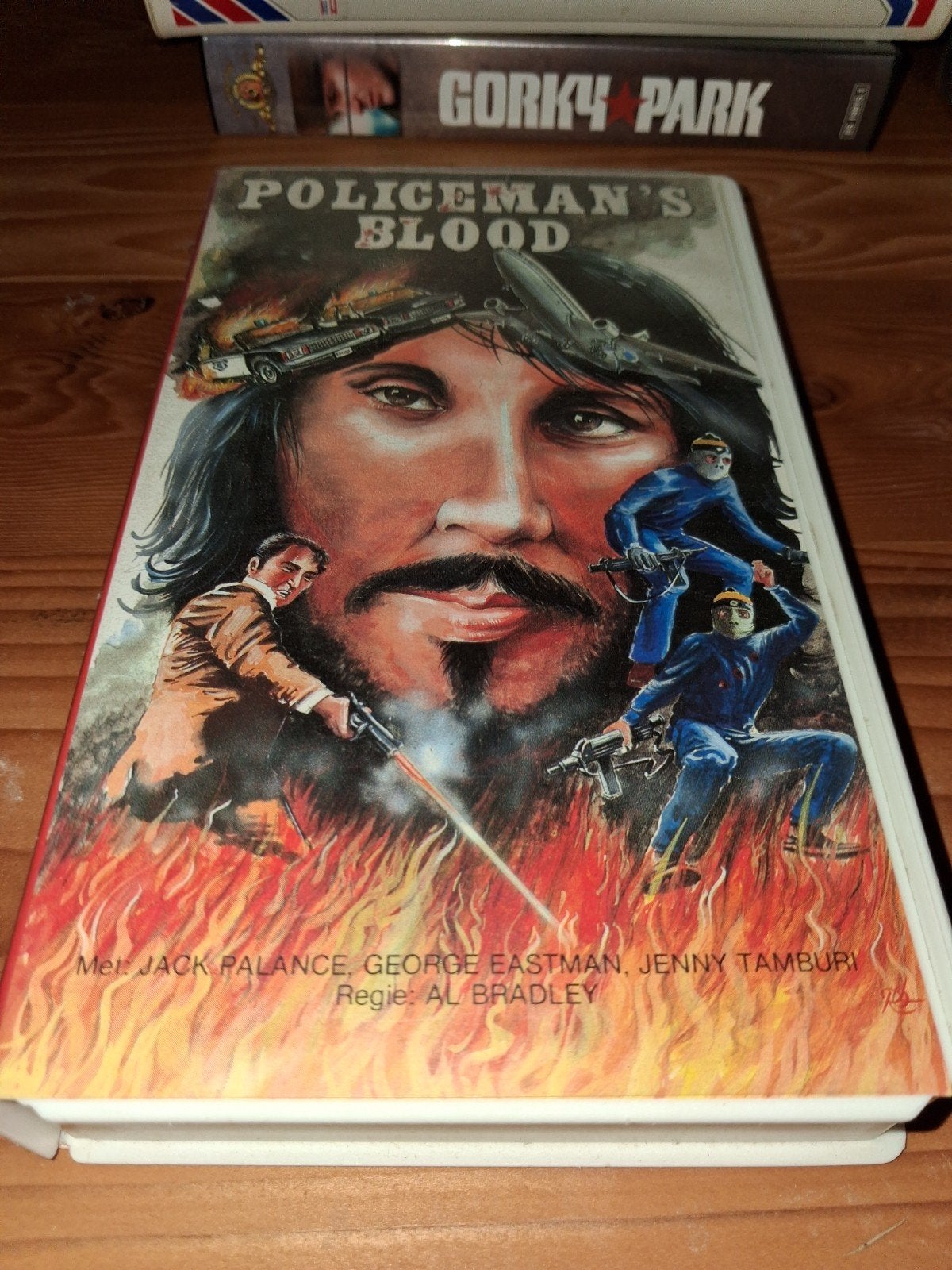 Vcc video2000 ex-rental  - Policman's Blood, Cd's en Dvd's, Vanaf 16 jaar, Ophalen of Verzenden, Gebruikt, Horror