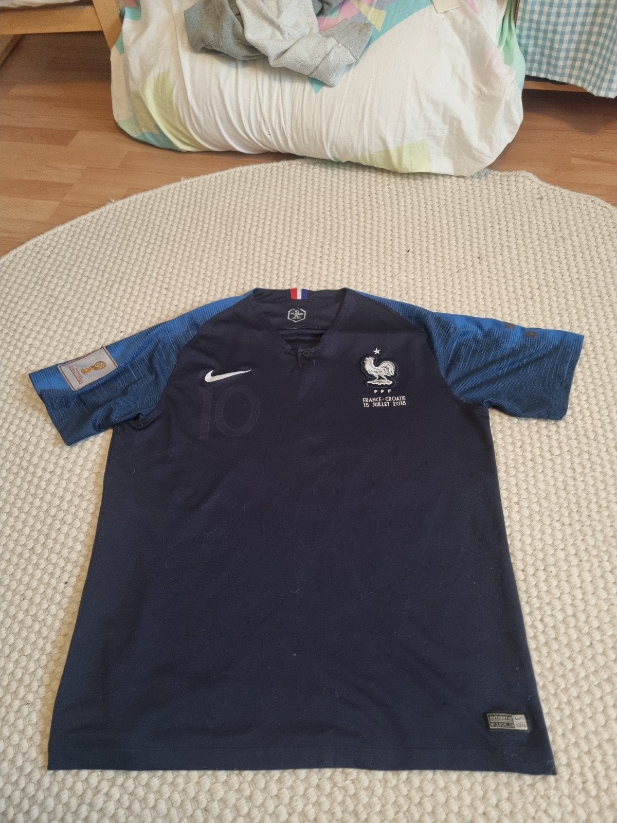 Origineel Frankrijk Croatie Nike L shirt WK 2018 finale, Sport en Fitness, Maat XL, Ophalen of Verzenden, Gebruikt, Shirt
