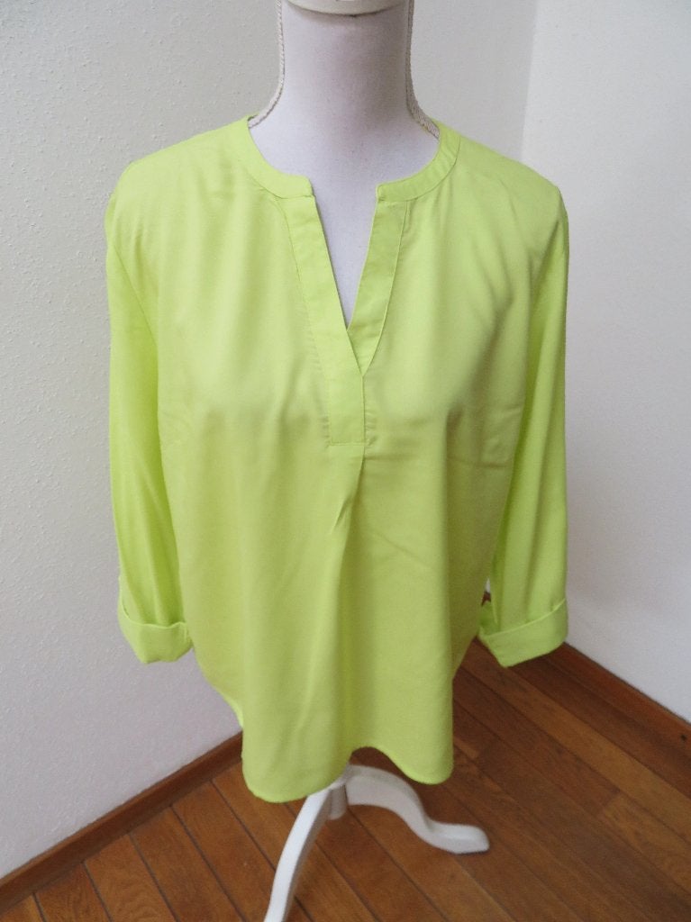 R20 GINA BENOTTI nieuw blouse shirt citroen geel M 40/42, Maat 38/40 (M), Geel, Nieuw, Ophalen of Verzenden