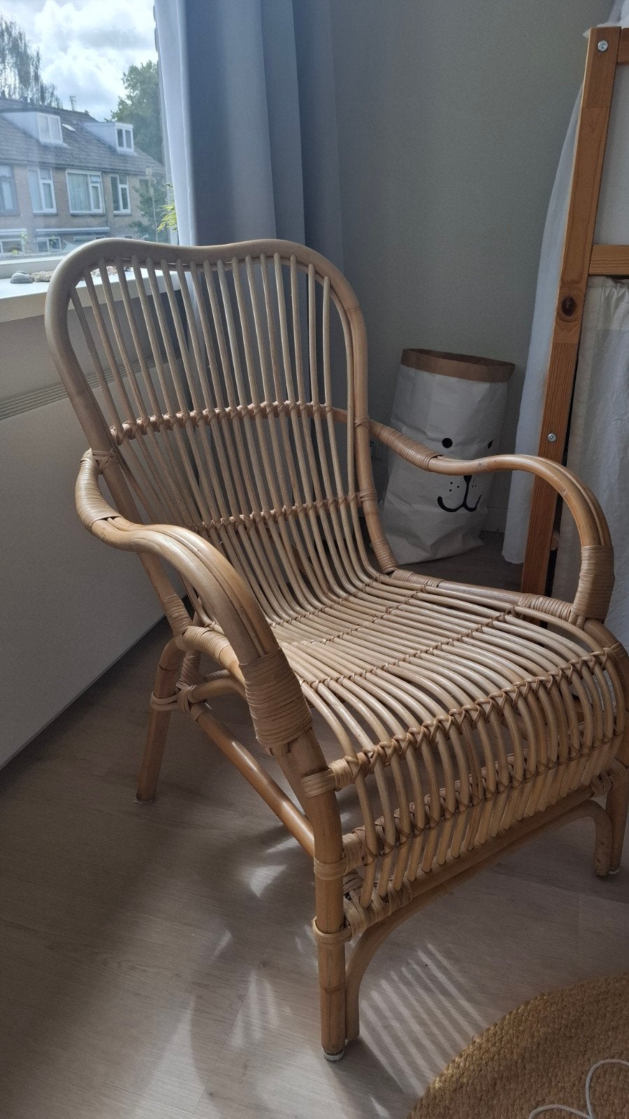Vintage rotan stoel - eyecatcher voor elk interieur, Ophalen, Gebruikt, Overige kleuren, Riet of Rotan