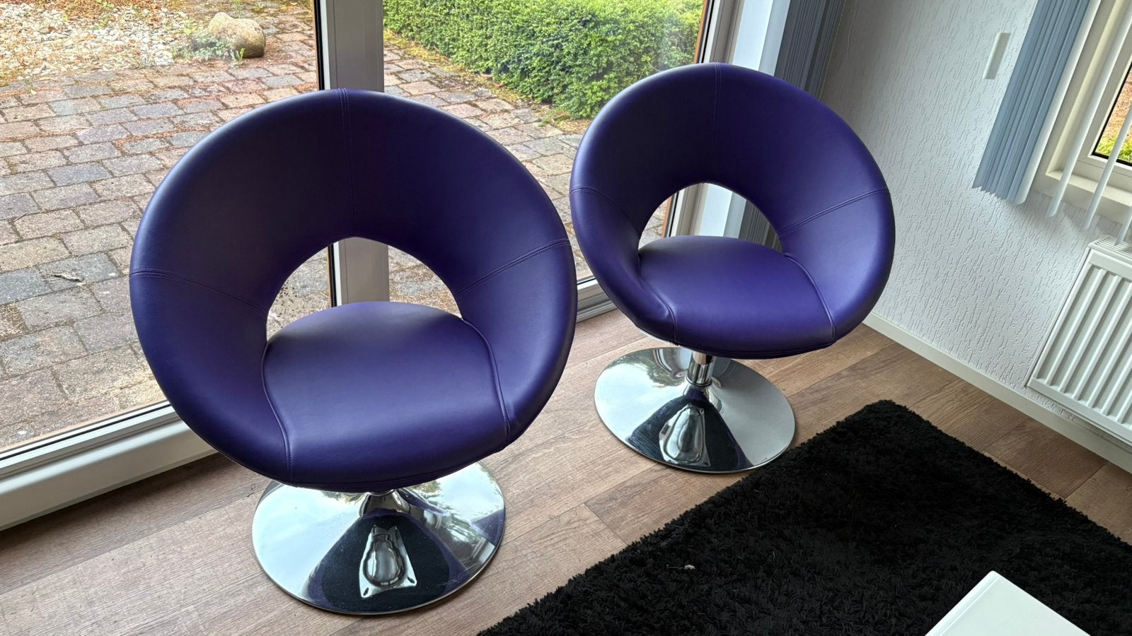 2 leuke moderne stoeltjes, Huis en Inrichting, Fauteuils, Ophalen, Gebruikt, Minder dan 75 cm, Modern