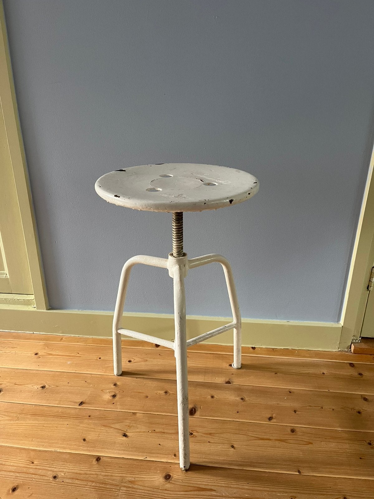 Vintage draaikruk apotheker industrieel, Huis en Inrichting, Ophalen, Gebruikt, IJzer