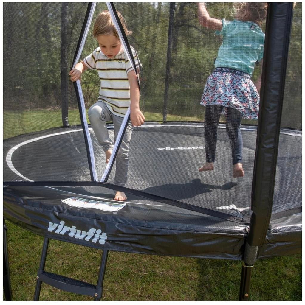 Veiligheidsnet + trap VirtuFit Premium Trampoline Ø 305 cm, Ophalen, Nieuw