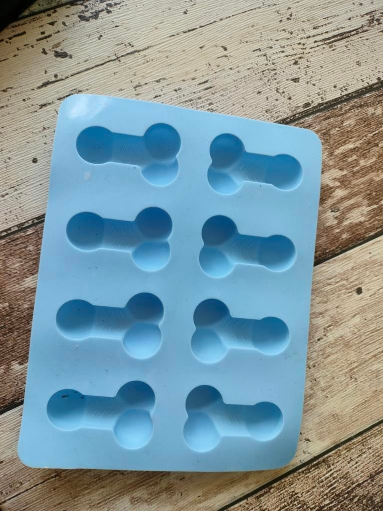 Siliconen ijsblokjesvorm piemel/penis, Overige typen, Ophalen of Verzenden, Zo goed als nieuw, Blauw