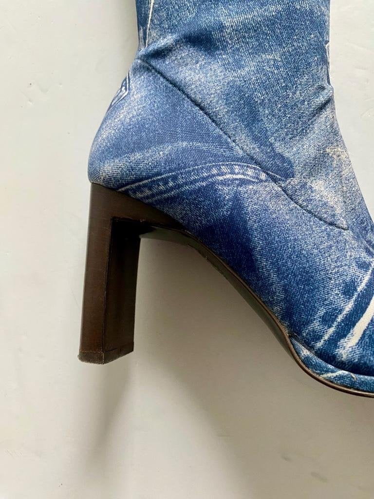 i365 Bronx maat 37 elastische hoge jeans laarzen hak spijker, Kleding | Dames, Schoenen, Hoge laarzen, Bronx, Blauw, Ophalen of Verzenden