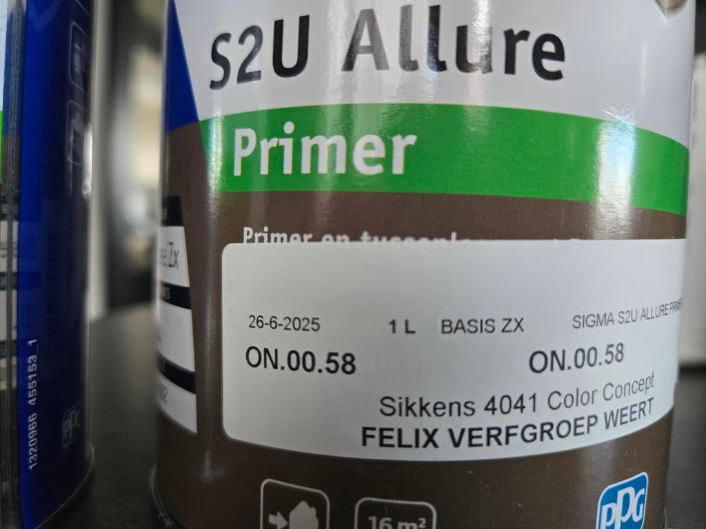Sigma S2U Allure Primer & Satin ON.00.58 - 1L, Overige kleuren, Nieuw, Ophalen of Verzenden, Verf