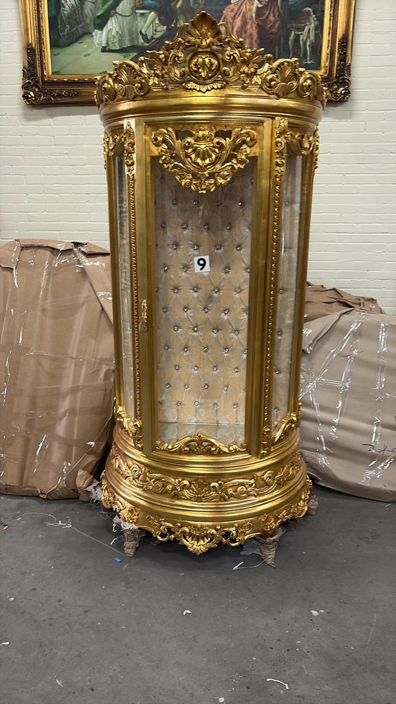 Barok goud vitrine, Ophalen of Verzenden, Zo goed als nieuw