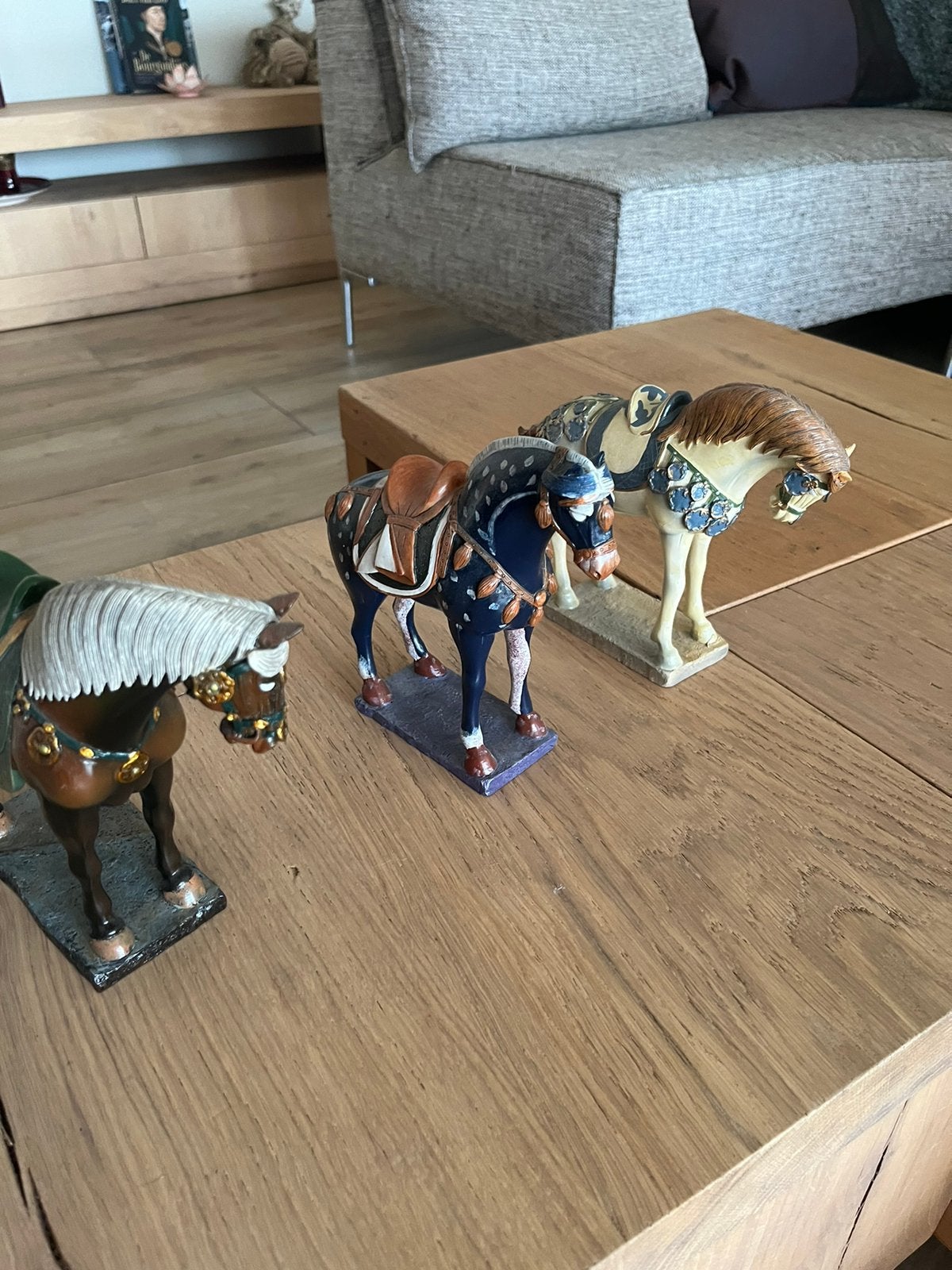 Tang dynasty mouseion paarden orgineel 2 st, Dieren en Toebehoren, Ophalen of Verzenden, Zo goed als nieuw