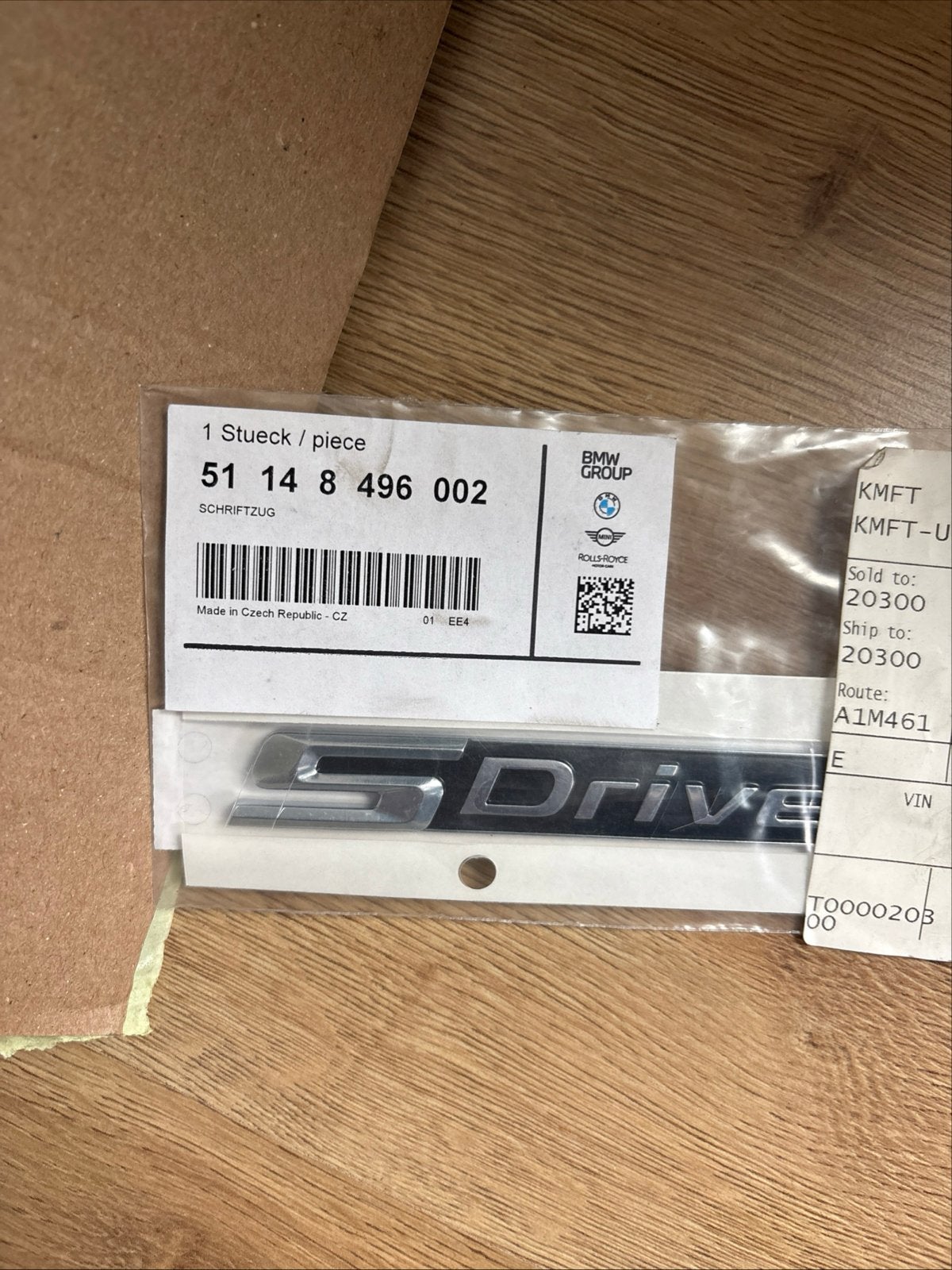 BMW S Drive 16d Embleem - Origineel Nieuw, Auto diversen, Ophalen of Verzenden