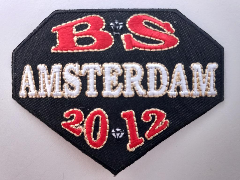 BS Amsterdam 20 12 mc patch badge opnaai embleem, Verzamelen, Ophalen of Verzenden, Nieuw, Motoren