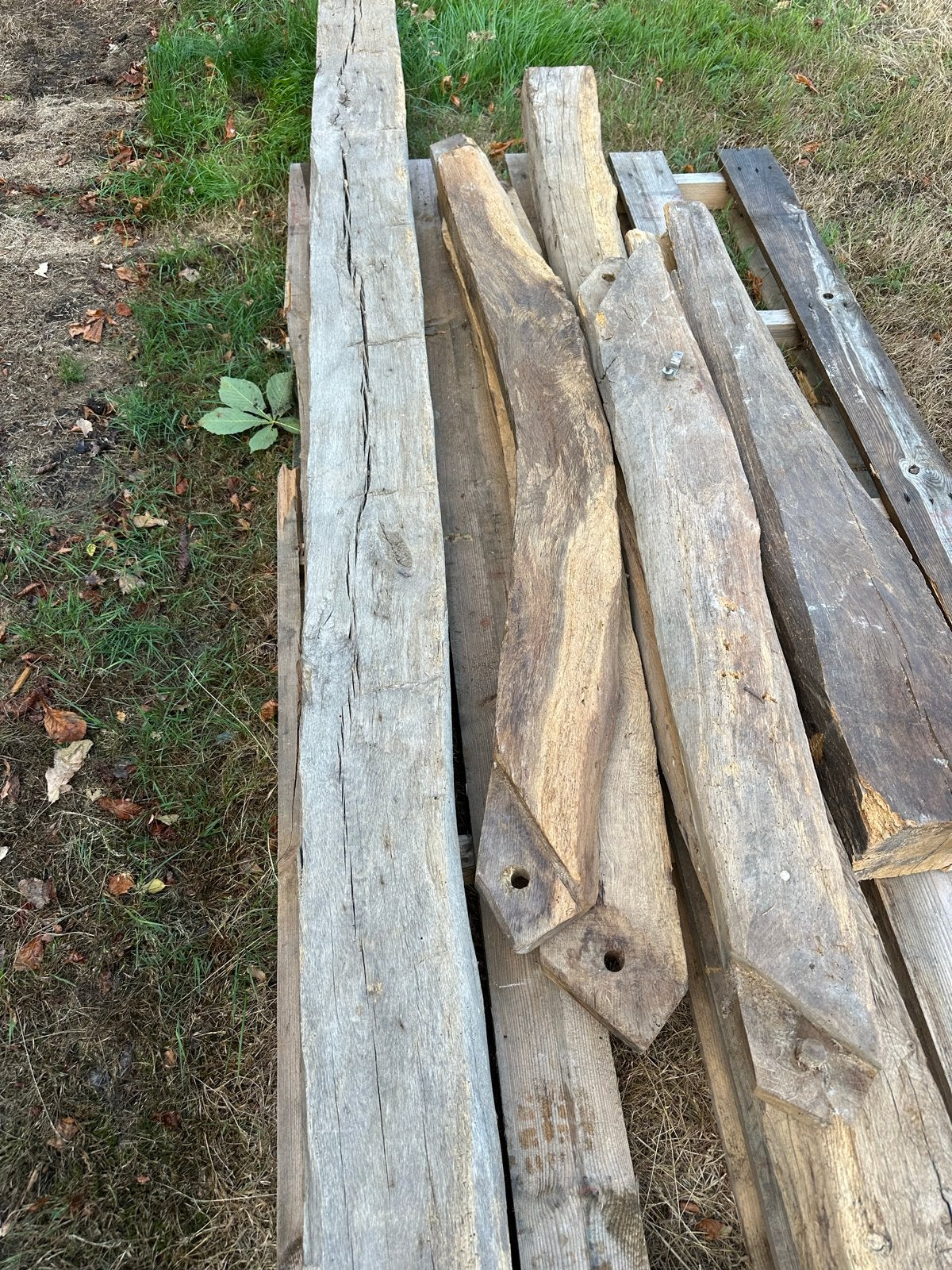 Frans eiken balk 160x200(frank pouwer)+2 half ronde korbelen, Doe-het-zelf en Verbouw, Hout en Planken, Ophalen, Gebruikt, Balk
