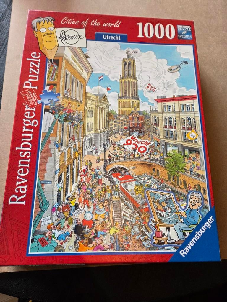 Ravensburger Legpuzzel Utrecht 1000 stukjes, Hobby en Vrije tijd, Ophalen, 500 t/m 1500 stukjes, Gebruikt, Legpuzzel